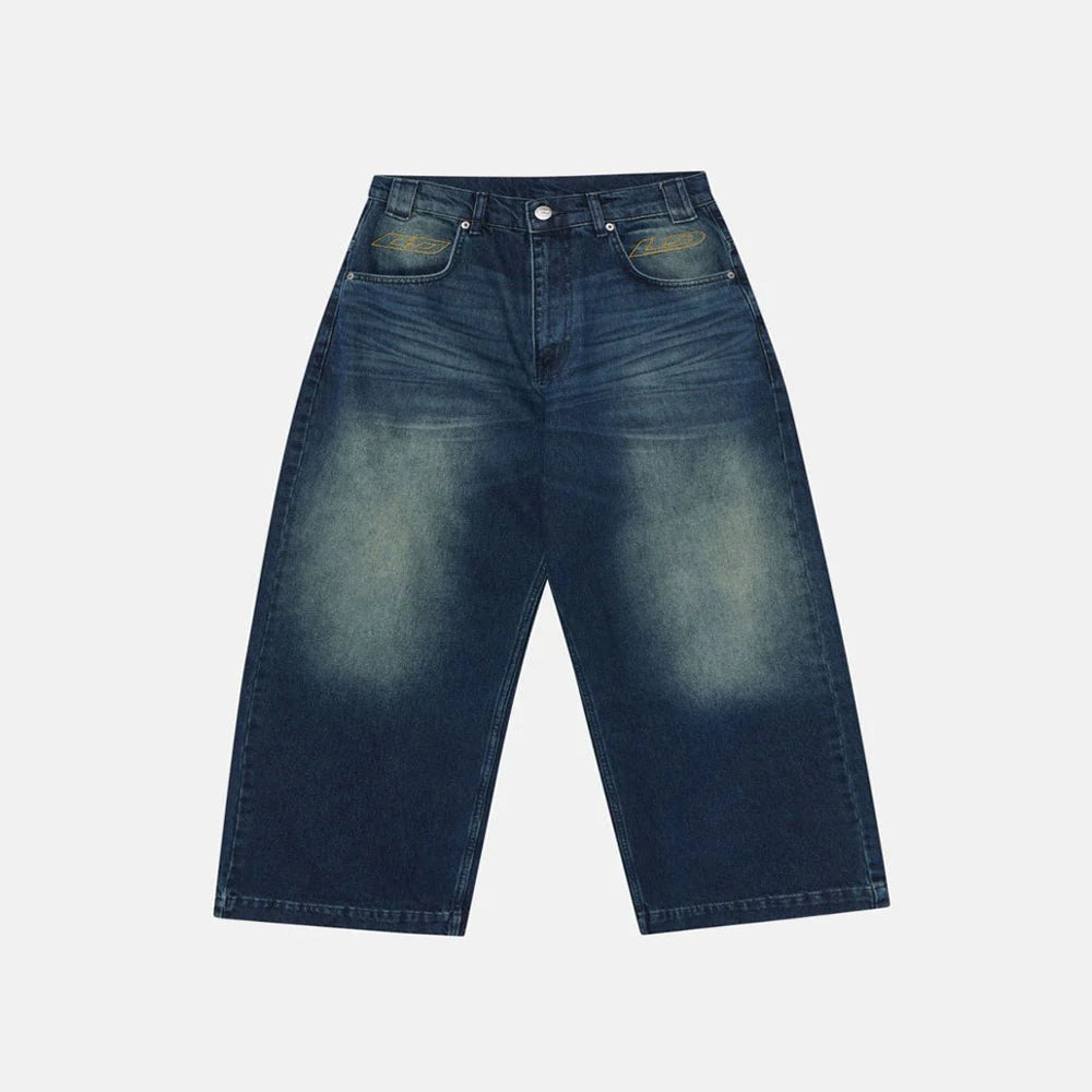 REGEN FADED LOGO JEANS