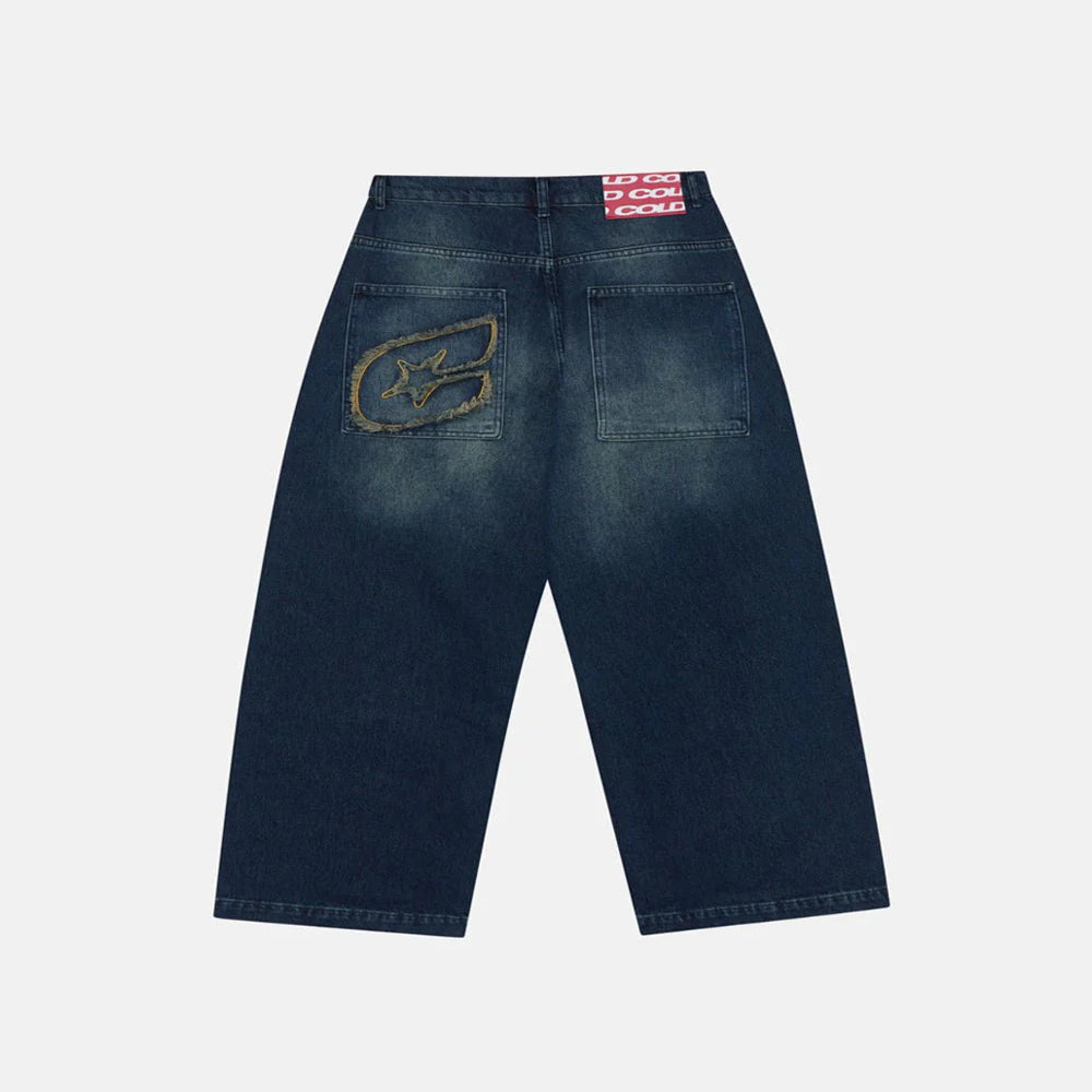 REGEN FADED LOGO JEANS